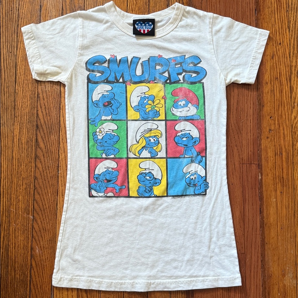 Y2K Smurfs Junk Food Vintage T-Shirt